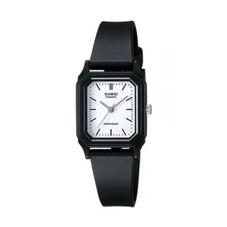 Casio นาฬิกาผู้หญิง สีดำ สายเรซิ่น รุ่น LQ-142,LQ-142-7E