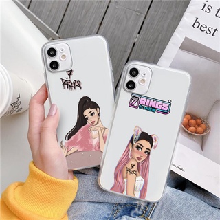 เคสโทรศัพท์มือถือ แบบใส ลาย Thank you next Ariana Grande สําหรับ iphone 6 6s 7 8 X XS XR XSMax 11pro 12 Pro 13Promax