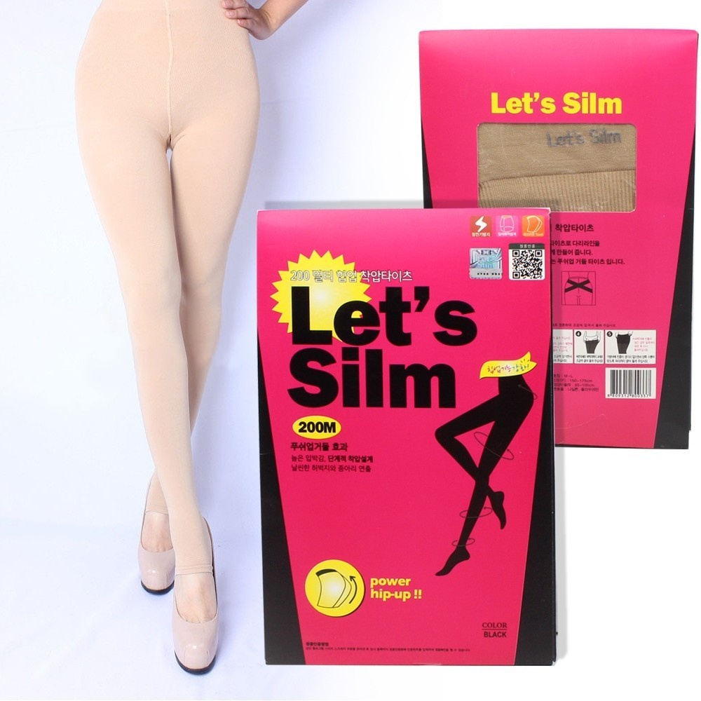 ถุงน่องขาเรียว ถุงน่องกระชับสัดส่วน Let’s Slim 200M รุ่น Korea-Slim-Pant-00e-J1