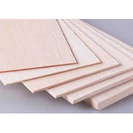 แผ่นไม้บัลซ่า balsa wood 10x50 cm