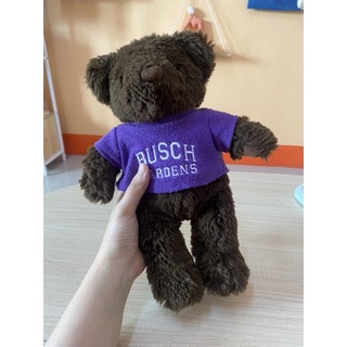 (พร้อมส่ง) ตุ๊กตามือสอง น้องหมีน้ำตาล🧸จาก Busch gardens USA 30 cm.