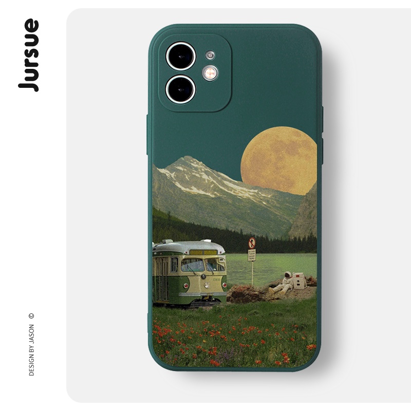 JURSUE น่ารักตลกความงามสําหรับ iPhone 17 Air 16 15 14 13 12 11 Pro Max SE 2020 X XR XS ip 8 7 Plus XYH558