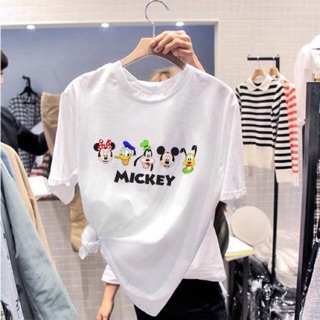 🇹🇭ร้านในไทย🚩พร้อมส่ง ส่งไวเสื้อยืด คัตตอน100% mickey