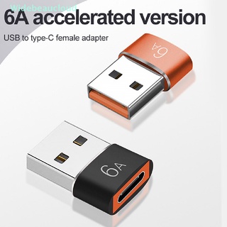 Widebeaucloud อะแดปเตอร์แปลงสายเคเบิลข้อมูล Type C เป็น USB 3.0 OTG USB C ชาร์จเร็ว PD USB C ตัวเมีย เป็น USB ตัวผู้