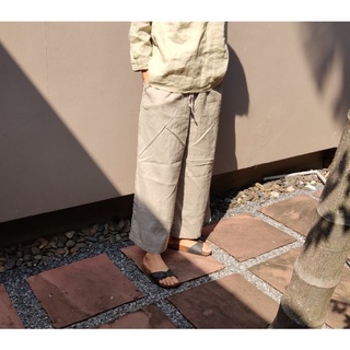 *ตำหนิเล็กน้อย*กางเกงผ้าลินิน (Muji) ใส่สบาย ใส่เย็น