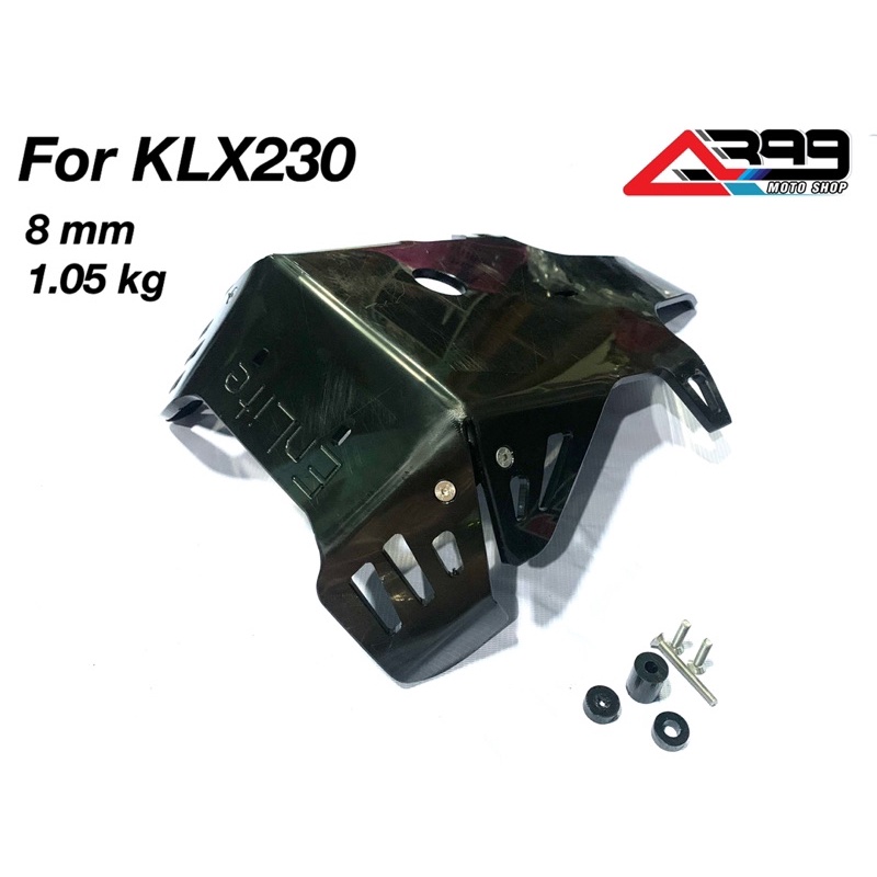 การ์ดแคร้งพลาสติกPE klx230 KLX230r หนา 8 มิล ยาวคลุมกระเดื่อง การ์ดใต้ท้อง การ์ดอก การ์ดกันกระแทก