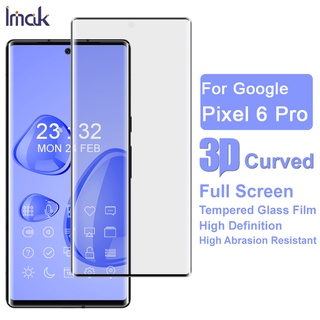 Original Imak Google Pixel 6 Pro Tempered Glass Pixel6 Pro 3D Curved Full Cover Screen Protector Film