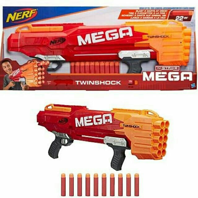 N-Strike Mega TwinShock Gun | Shopee