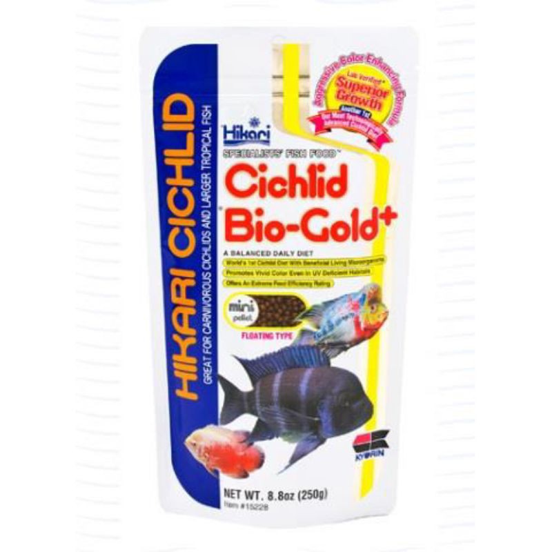 Hikari Cichlid Bio Gold Plus 57g/250g (กลาง/มินิ)