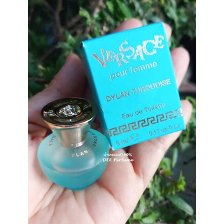 น้ำหอมมินิ Versace Dylan Turquoise Pour Femme EDT 5ml น้ำหอมแท้100%