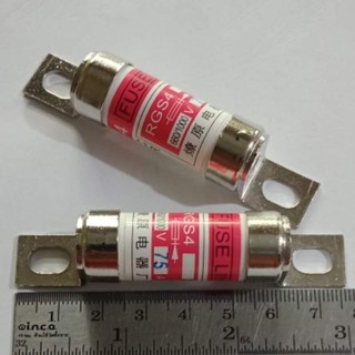 (ใส่โค้ดPEPE333 ลดเพิ่ม 15%)RGS4 75A 660/1000V FUSE LINK ฟิวส์ลิงค์(แพ็ค3ตัว) FAST ACTING FUSE 75AMP 660V / 1000V ฟิวส์