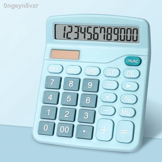 เครื่องคิดเลข 12 หลัก สีฟ้าและสีชมพู 12 Digits Electronic Calculator