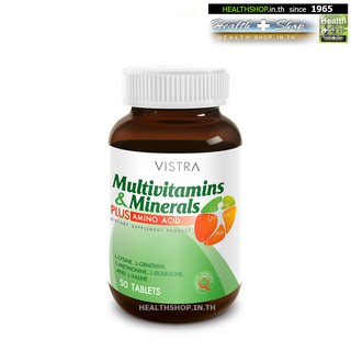 VISTRA Multivitamins &amp; Minerals Plus Amino Acid 50tab ( วิสตร้า วิตามิน รวม เกลือแร่ กรดอะมิโน วิตามินรวม 50 เม็ด )