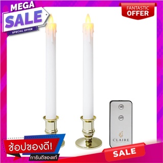 เชิงเทียน LED CLAIRE 0.06 วัตต์ WARMWHITE 27.5 ซม. เทียน LED DUAL LED TAPER CANDLE CLAIRE 0.06W WARMWHITE 27.5CM