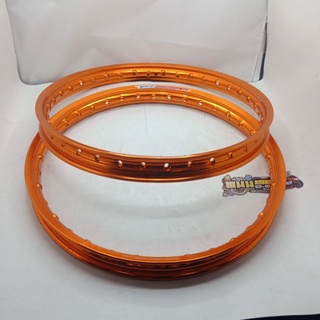 วงล้อ (YOKO PRO.) 120-17 สีส้ม ORANGE ขอบเรียบ (รหัส : 001PR001712032)