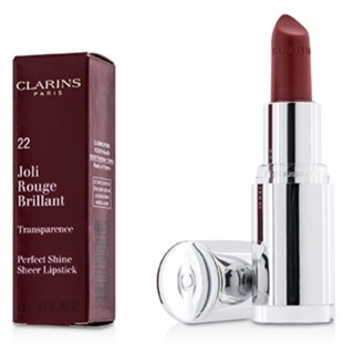 CLARINS  Joli Rouge Brillant (Perfect Shine Sheer Lipstick)  Size: 3.5g/0.1oz Color: 22 Coral Dahlia