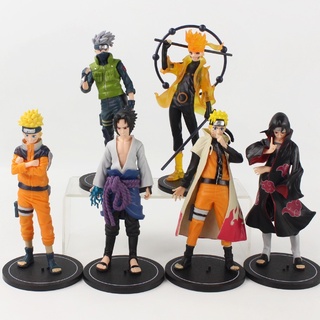 Naruto Anime ตัวละคร PVC รุ่น Size 18cm 6 ชิ้น/เซ็ต