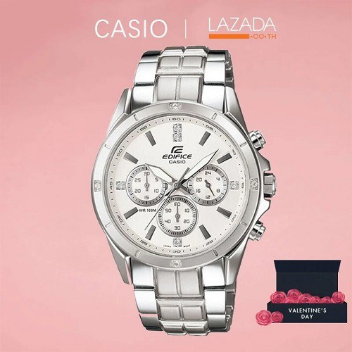 CASIO นาฬิกาผู้ชาย สายสแตนเลส รุ่น EF-544-7A