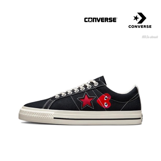 Comme des Garcons PLAY x Converse One Star black ของแท้ 100% แนะนำ