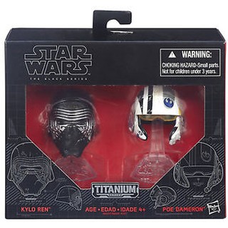 Star Wars Black Series Die-Cast Metal Helmets  - Kylo Ren &amp; Poe Dameron (หมวกไคโล เร็น &amp; โพ ดาเมรอน)