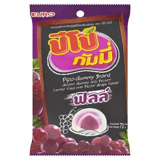 🔥แนะนำ!! ปีโป้-กัมมี่ ขนมเยลลี่เจลาตินสอดไส้เพคติน รสองุ่น 70กรัม Pippo-Gummy Jelly Flavored Jelly Candy Contained Pecti