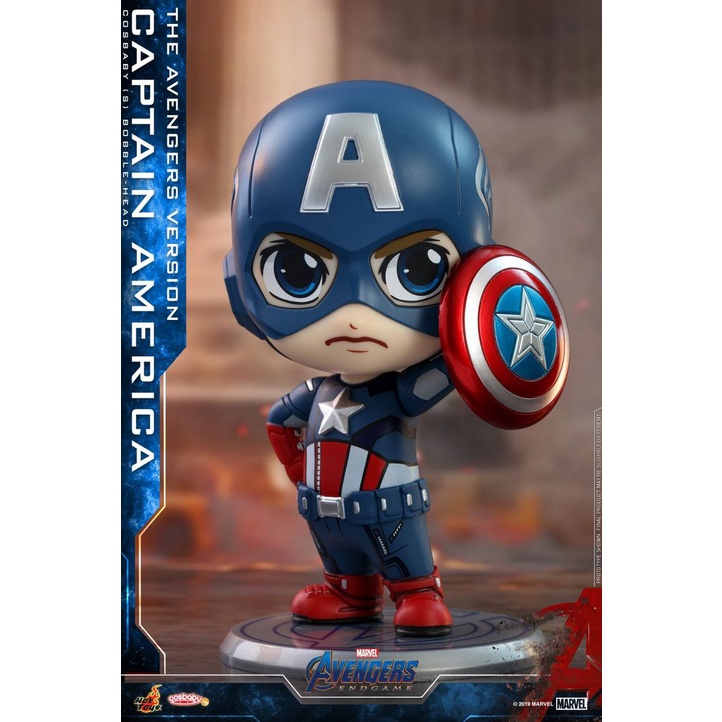 Hottoys COSBABY Avengers: Endgame Captain America (The Avengers Version) โมเดล ฟิกเกอร์ กัปตันอเมริกา คอสเบบี้