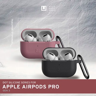 UAG AirPods Pro Case 1/2 DOT Design เคสซิลิโคนนุ่มและเรียบพร้อมพวงกุญแจต้านทานแผ่นดินไหวCarabiner Drop Protection เคส AirPod