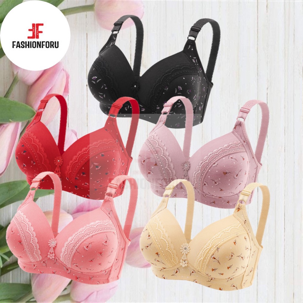 FFU ️ขนาดพิเศษ ️ 46-52 ผู้หญิงs Full Cup Coverage Non แบบมีสาย D/E Cup Bra / Ladys Bra_หญิงแฟชั่น特大D