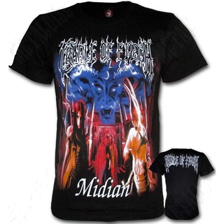 Cradle of FILTH เสื้อยืดแขนสั้น ผ้าฝ้าย 100% พิมพ์ลายวงร็อค Midian RockYeah สไตล์ฮิปฮอป ไซซ์ S M L