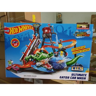 Hot Wheels Ultimate Gator Car Wash Playset รางจระเข้ล้างรถ ฮอทวีล