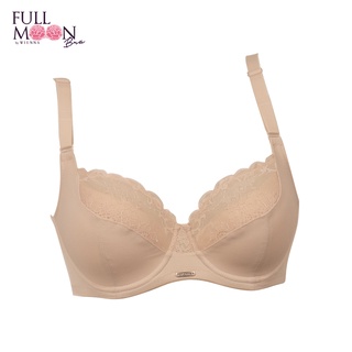 WIENNA Full Moon Bra บรารู้ใจ สาวอกใหญ่ บราคัพใหญ่ NB44300 ชุดชั้นในซับบาง มีโครง สีไวน์แดง สีเนื้อ สีดำ สีอัลม่อน