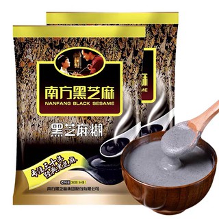 ผงงาดํา สําเร็จรูป ชงดื่ม 黑芝麻糊 Black sesame 生发 grow hair 南方 360g(pack9)