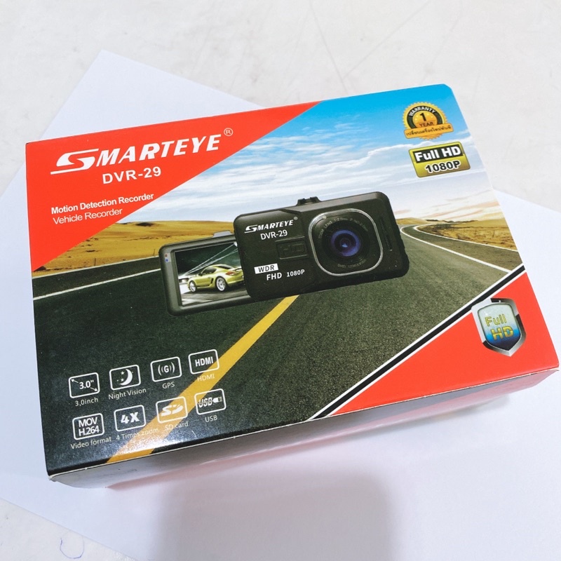 กล้องติดรถยนต์ smarteye DVR29 บันทึกหน้า ประกันศูนย์1 ปีเต็ม