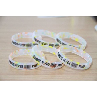 Wristband แบบสีกริตเตอร์ปั๊มจมลงสี