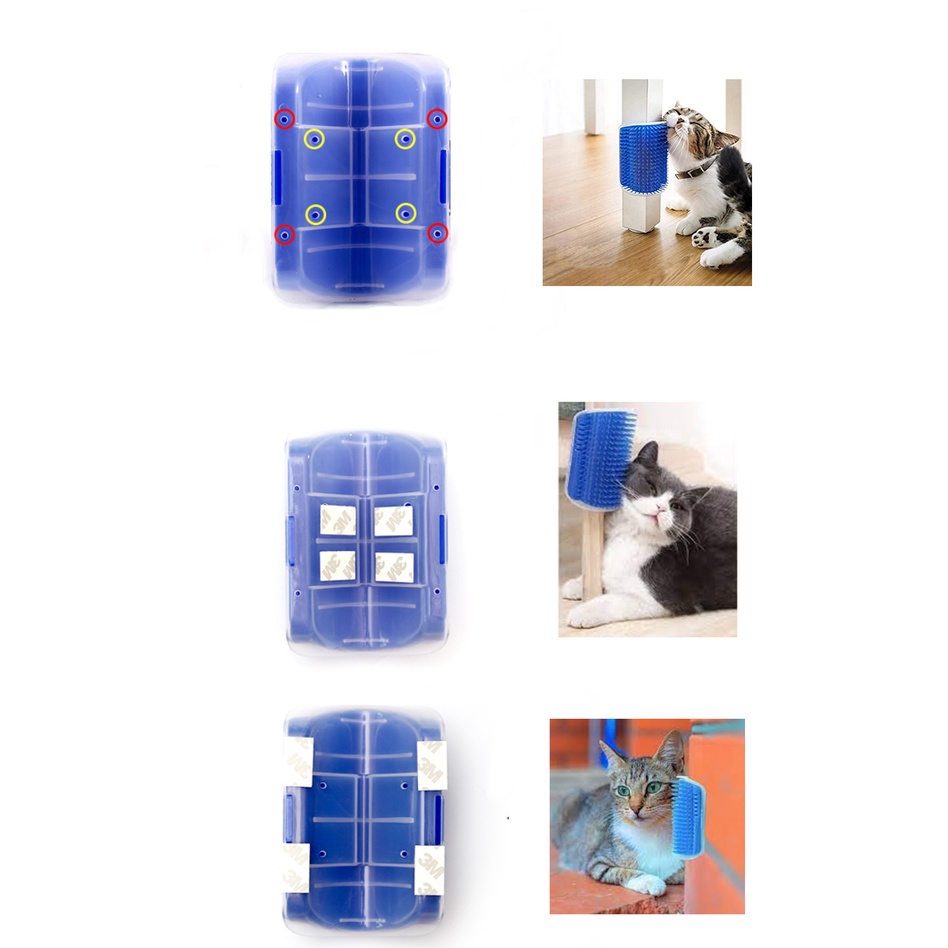 PP-119 แปรงนวดสัตว์เลี้ยง สุนัข หมา แมว หวีขน ติดผนัง Petbrush ⭐️พร้อมส่ง⭐️