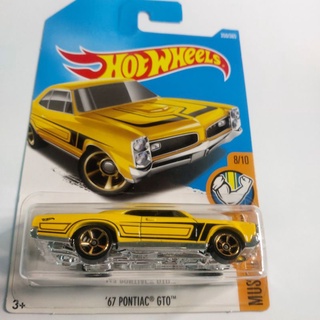 รถเหล็ก Hotwheels 67 PONTIAC GTO (ib31)