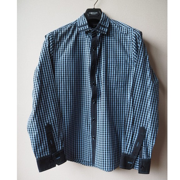 💥แท้💯%💥 เสื้อเชิ้ต XACT (Black/Blue) Size M