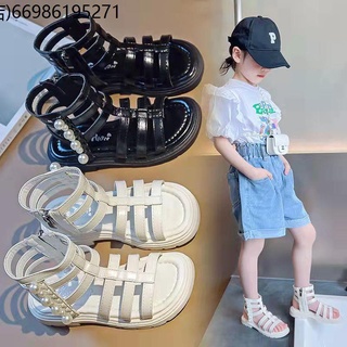 Sandals Girls ฤดูร้อนใหม่แฟชั่นเด็กแก๊งค์แก๊งค์แก๊งค์แก๊งค์