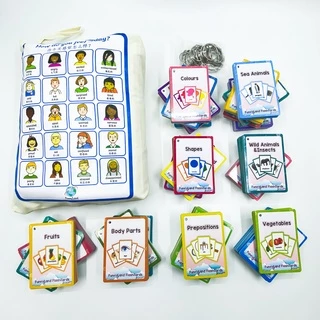 45Pcs Daily Routines Cognitive Card Learn English Word Literacy Game Education Kid Toy Smart Reading Pen