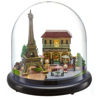 Romantic Paris - บ้านโหลแก้วใส ทรงหอไอเฟล (สีเข้ม)