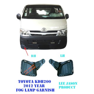 J125s02 ฝาครอบไฟตัดหมอก หนัง Pu สําหรับ TOYOTA HIACE KDH200 ปี 2012