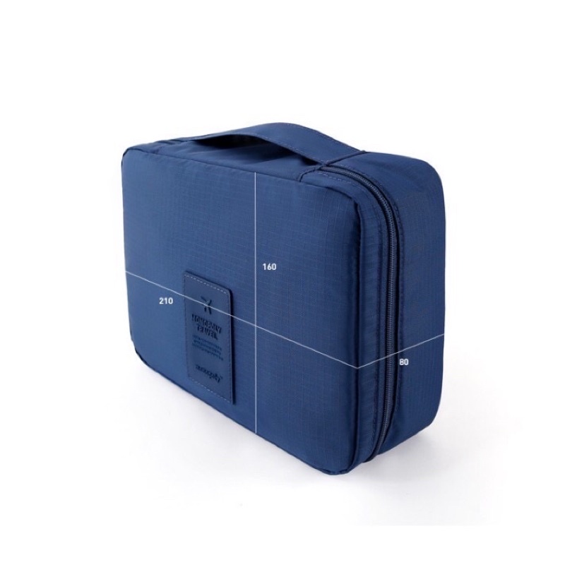 กระเป๋าจัดเก็บอุปกรณ์อาบน้ำ กระเป๋าจัดเก็บเครื่องสำอางเครื่องใช้ส่วนตัว จัดเก็บระเบียบพกพาง่ายใส่ของต่างๆ - รูปที่ 3