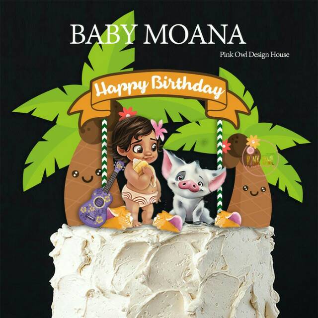 Baby Moana Cake Topper Drcr Shopee Thailand