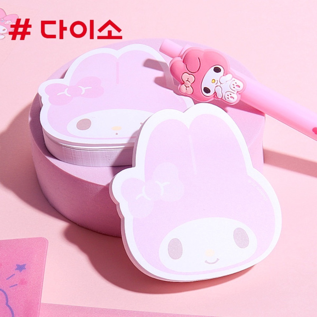Daiso Korea เกาหลี สมุด บันทึก มายเมโลดี้ My melody กระดาษโน้ต ขนาด B5 ไดโซะ เกาหลี
