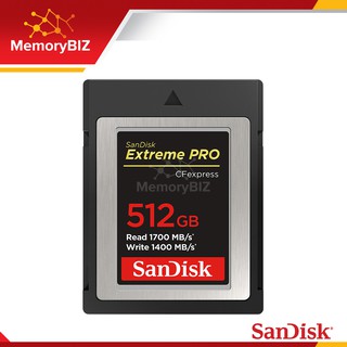 SanDisk Extreme Pro CFexpress Card 512GB Type B (SDCFE-512G-GN4NN) ถ่าย RAW 4K ได้สบาย รับประกัน Lifetime โดย Synnex