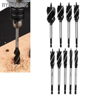 Ryo Tools ดอกสว่านเหล็กคาร์บอน 4 ช่อง 4 ช่องสําหรับงานไม้ 9 ชิ้น