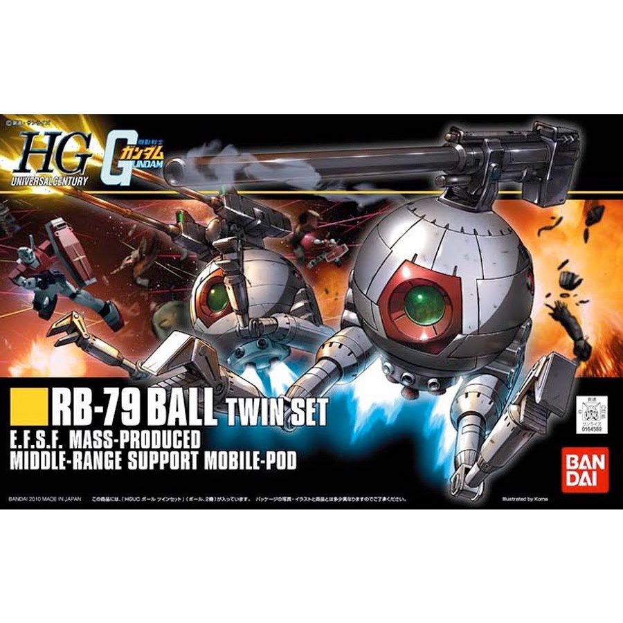 Bandai HGUC RB 79 Ball Twin Set : 268 Xmodeltoys
