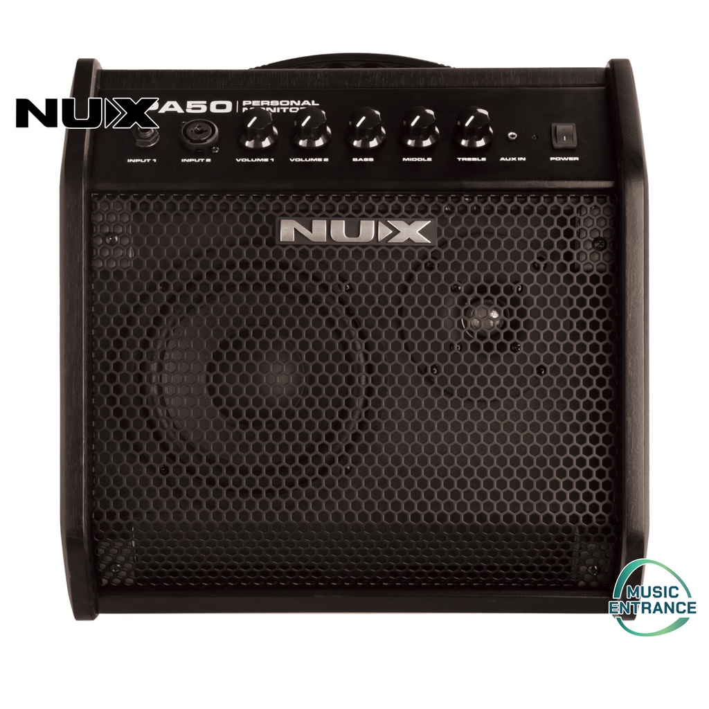 NUX PA-50 Personal Monitor รุ่น PA50 5in1 แอมป์ 50 วัตต์ สำหรับ กลองไฟฟ้า เบส คีย์บอร์ด ร้องเพลง