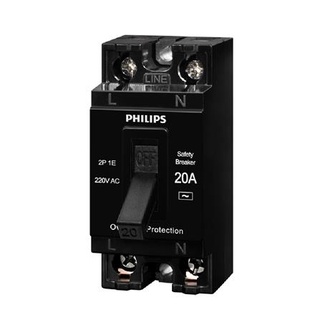 อุปกรณ์ไฟฟ้า เบรกเกอร์ลอย PHILIPS 20A 2P ติดตั้งง่ายและปลอดภัยมากกว่า