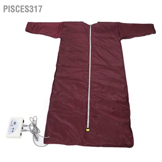 Pisces317 Far Infrared Sauna Blanket Remote Control Detox Fatigue Relief FIR Burgundy